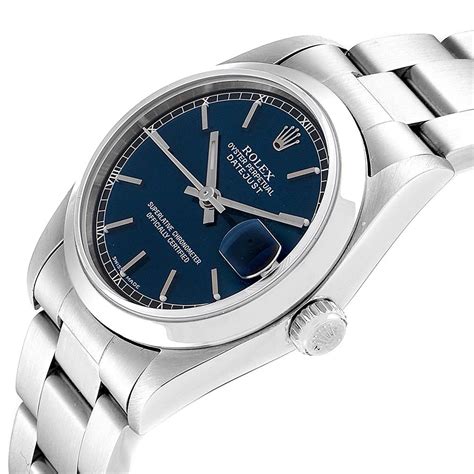 rolex lady datejust blue dial|rolex datejust 31 women.